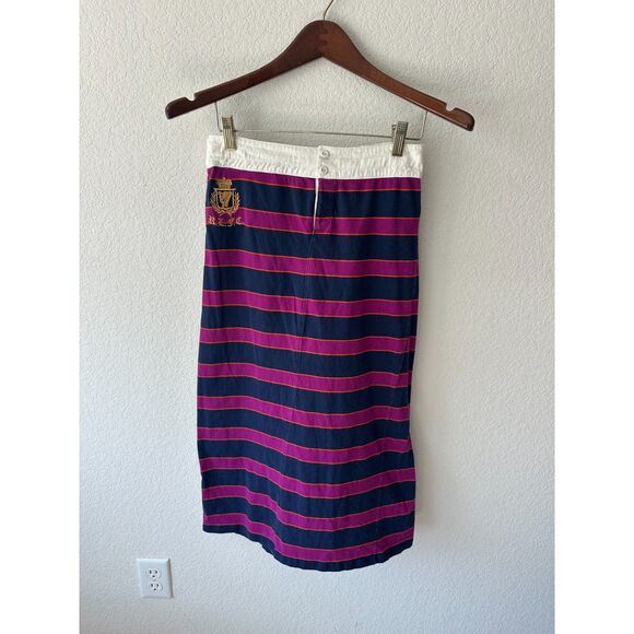 Ralph Lauren Blue Label Rugby Stripe Long Skirt - Picture 1 of 5